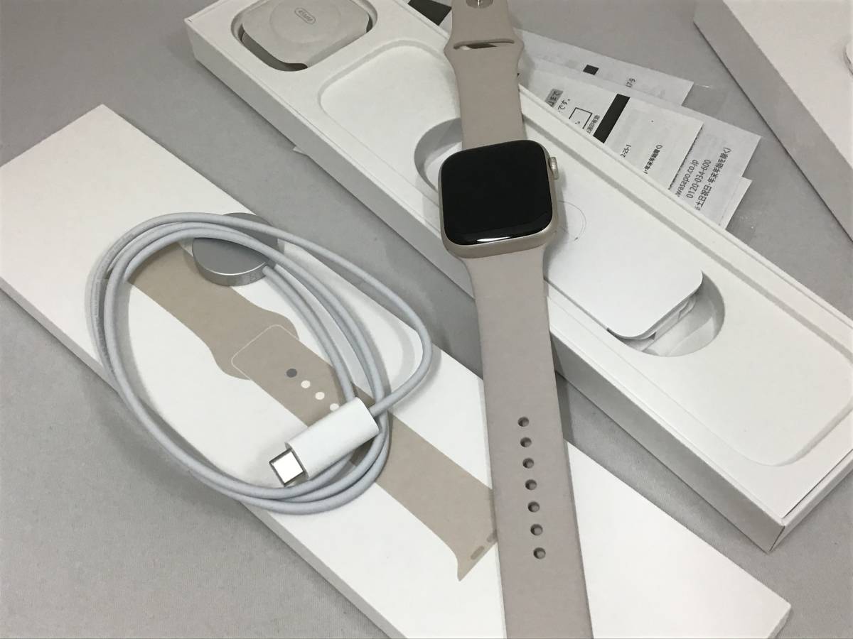 開封済☆未使用☆Apple Watch Series7 45mm GPS+Cellularモデル スター