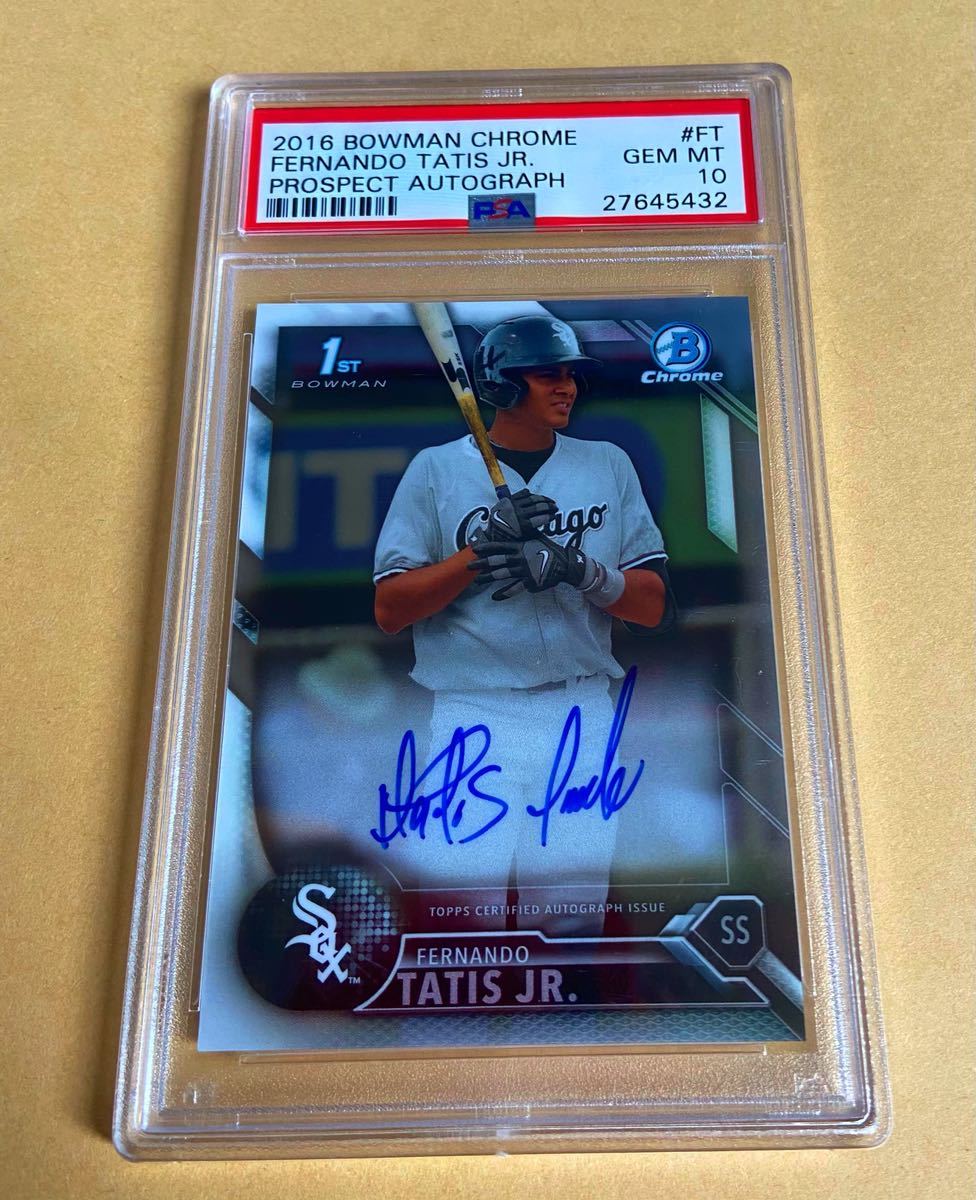 1st Bowman Chrome Tatis Jr. タティス サイン-