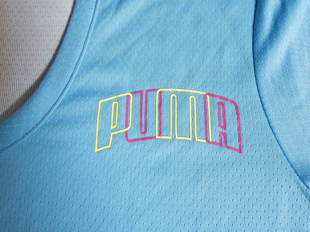 [ tag attaching new goods ] PUMA Puma pull over Parker long sleeve cut and sewn T-shirt S blue jo silver g running training [ free shipping ]