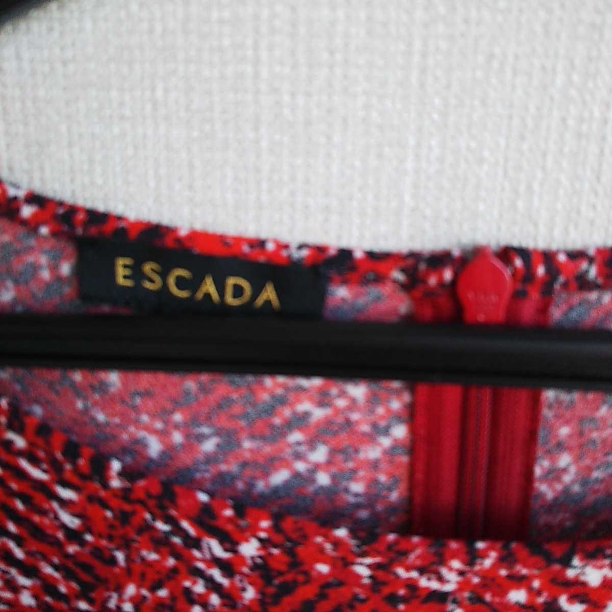 * Special товар * новый товар ESCADA туника * утонченный модный, красный серия, простой *. манжеты . запись глаз лента * длина одежды длина ., в целом . аккуратный можно видеть 