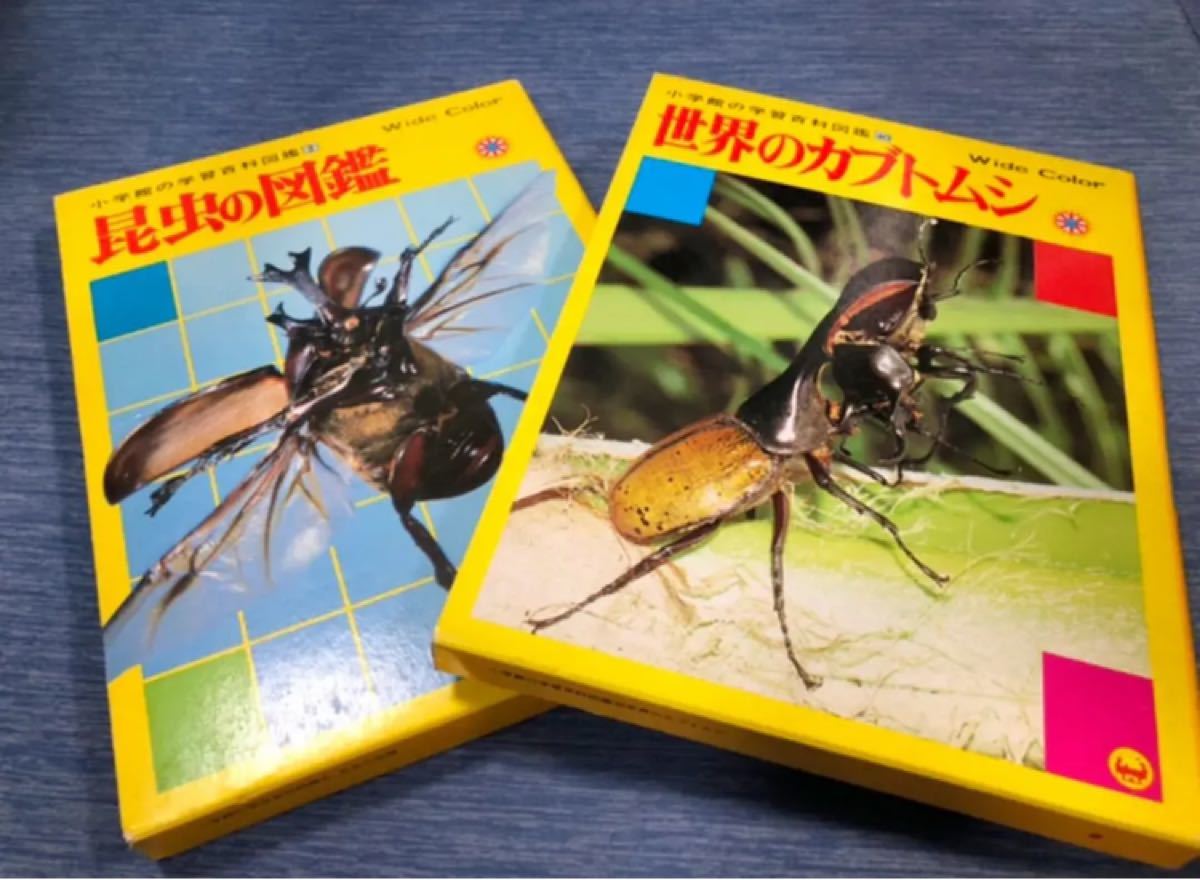 昆虫の図鑑 世界のカブトムシ ２冊セット ハードカバー付