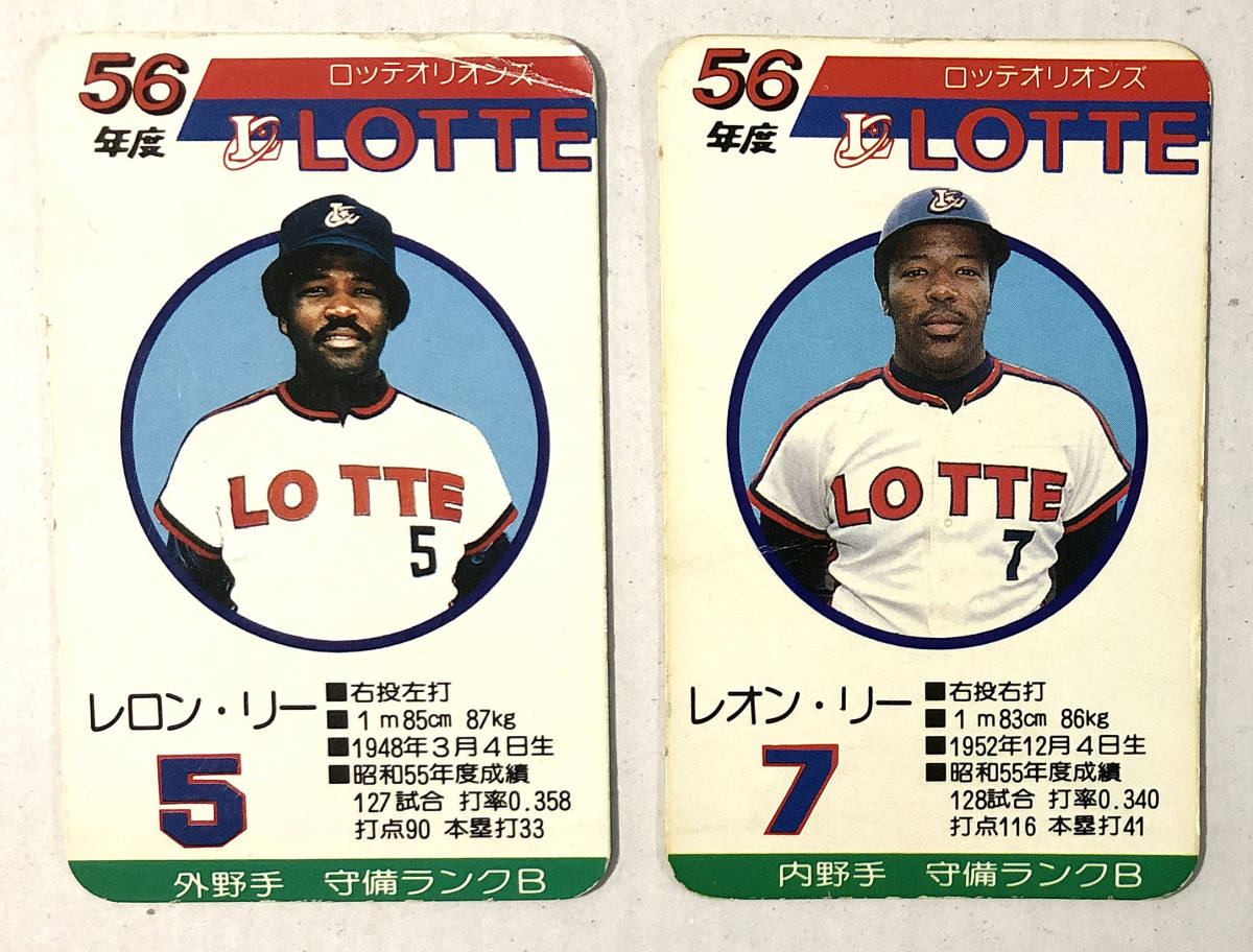 2023】 タカラプロ野球カード昭和56年ロッテリー兄弟 BZmyJ