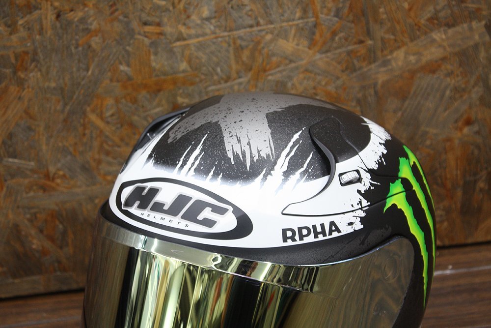 美品!! HJC バイク用ヘルメット Mサイズ GHOST FUERA/ゴーストヒュエラ