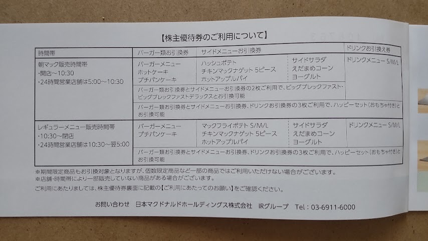 ☆送料無料☆マクドナルド　株主優待券　サイドメニュー（ポテトL)　9枚　　2022.9.30迄　_画像2