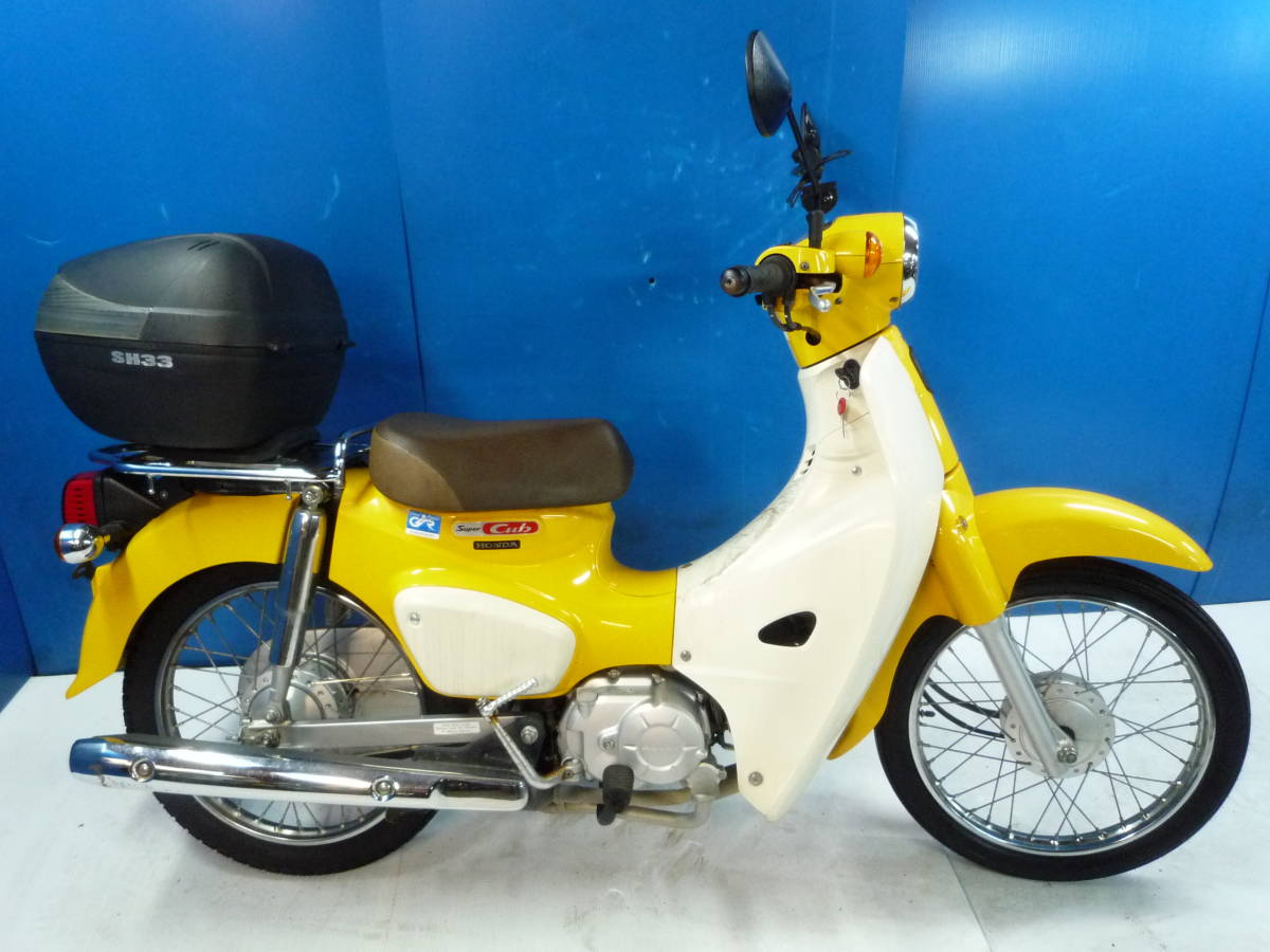 HONDA スーパーカブ50-3 黄 半額配送キャンペーン 限定車体価格 諸経費0円 始動確認済み 自賠保険加入で乗れます 即納車有り 横浜 P-Yard_画像3