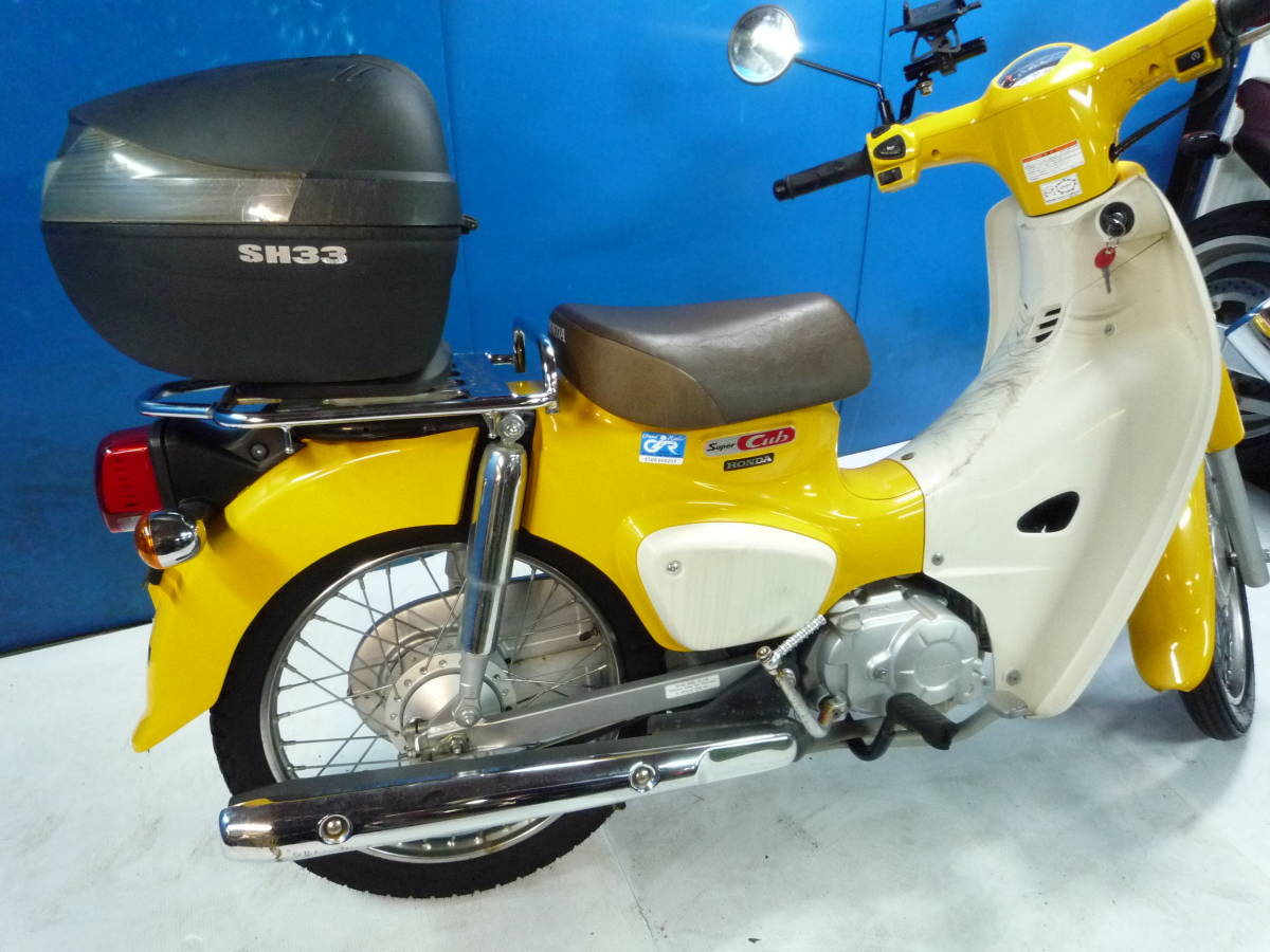 HONDA スーパーカブ50-3 黄 半額配送キャンペーン 限定車体価格 諸経費0円 始動確認済み 自賠保険加入で乗れます 即納車有り 横浜 P-Yard_画像6