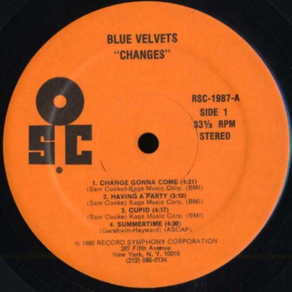 即決(LP)CHANGES/THE BLUE VELVETS *SUMMERTIME_画像2