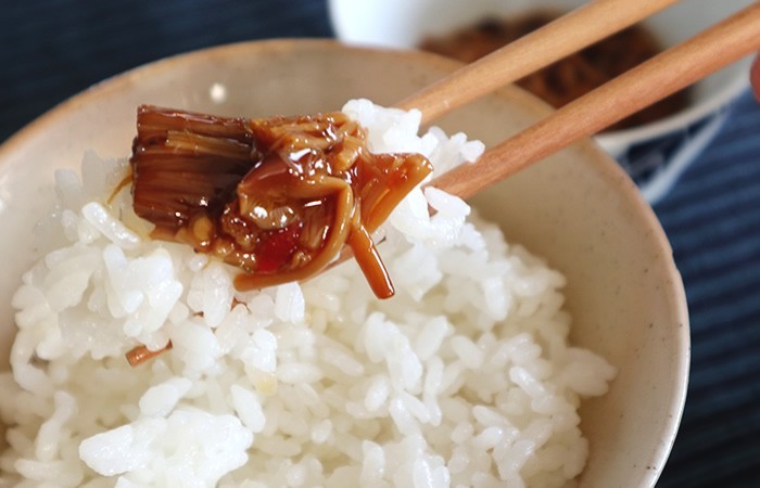 惣菜 国産 ぼたん胡椒なめ茸 170g×2袋セット 送料無料_画像4