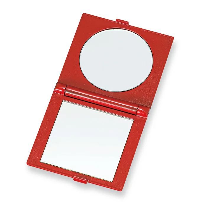  angle compact mirror hand-mirror made in Japan mountain middle paint . industrial arts gold . flower ...