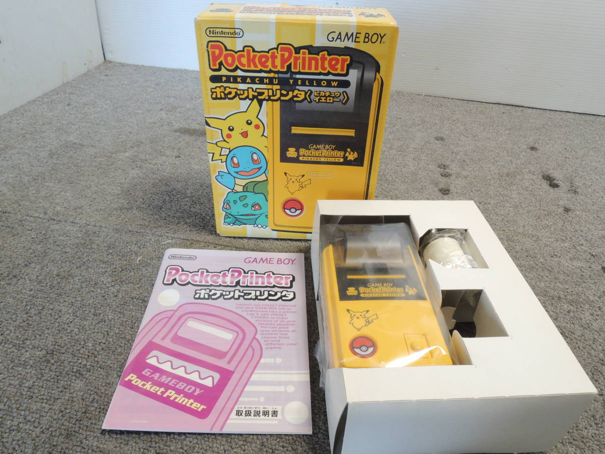 △未使用 任天堂 ゲームボーイ ポケットプリンタ ピカチュウイエロー