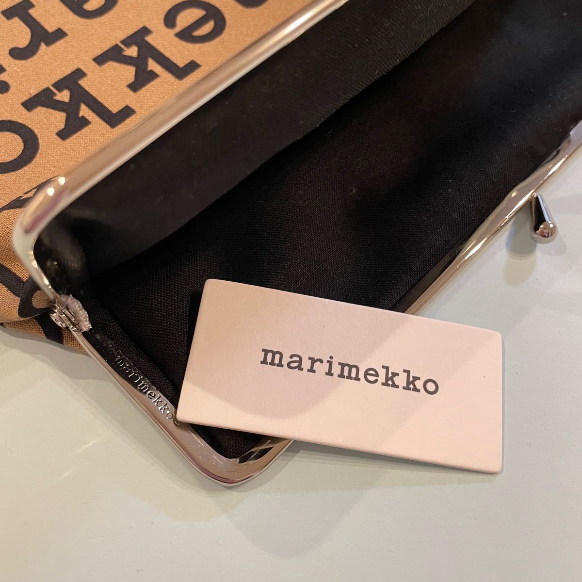 marimekko マリメッコ新作　Pieni Logo がま口ポーチ