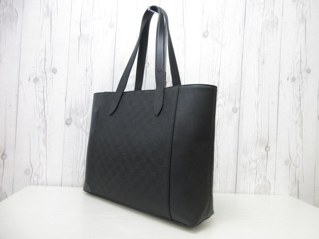 極美品 新品同様 LOUIS VUITTON ルイヴィトン ダミエアンフィニ カバ ヴォワヤージュ トートバッグ N41493 レザー 黒 A4可 メンズ 51836 極美品 新品同様 LOUIS VUITTON ルイヴィトン ダミエアンフィニ カバ ヴォワヤージュ トートバッグ N41493 レザー 黒 A4可 メンズ 51836