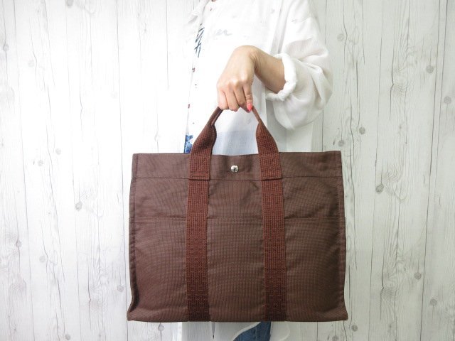 極美品】エルメス トートバッグ エールラインMM bpbd.kendalkab.go.id