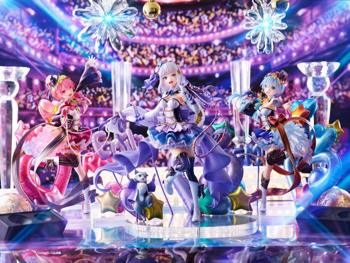 未開封】eStream エミリア、レム、ラム アイドルVer- 1/7スケール