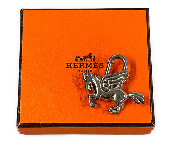 HERMES エルメス カデナ ペガサス トップ チャーム シルバー 正規品 K1