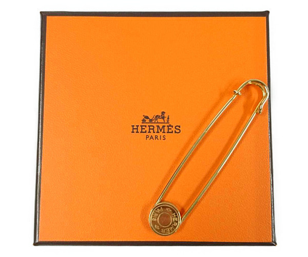 HERMES エルメス セリエ ブローチ ピン ゴールド サイズフリー 正規品