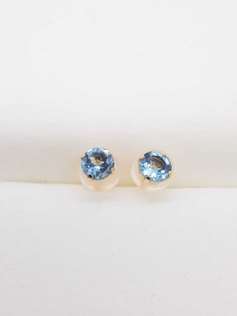 美品】K18 ブルートパーズ スタッドピアス | www.przedszkole.blazowa.net