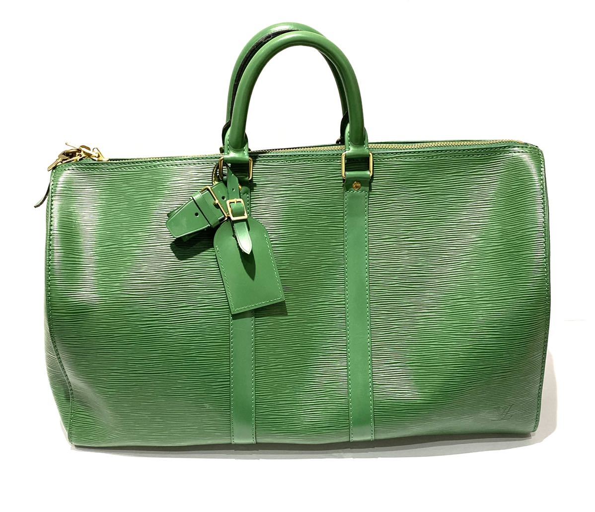 LOUIS VUITTON ルイヴィトン M42974 エピ キーポル45 ハンドバッグ ...