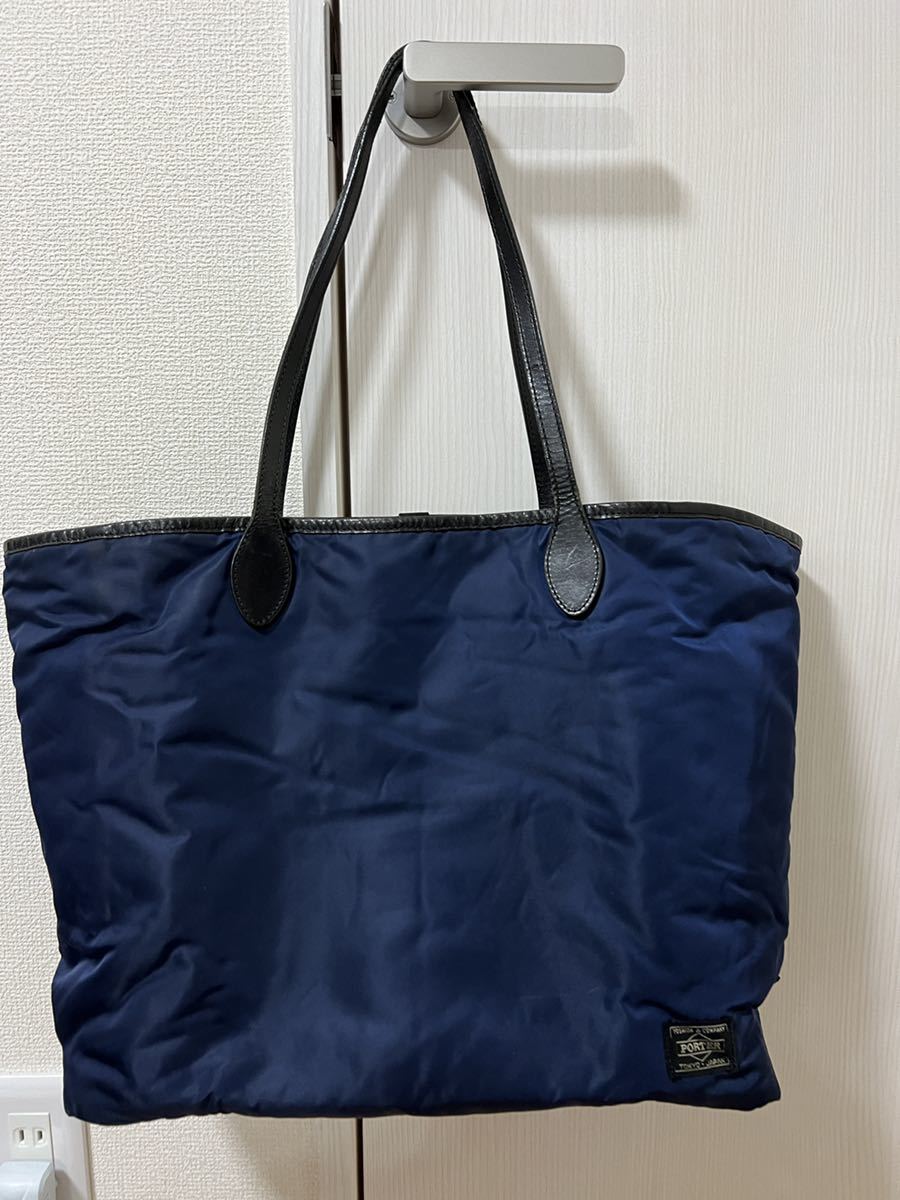 ポーター　Porter トート　ステューシー　stussy 吉田カバン　トート　トートバッグ　肩掛けバッグ　ハンドバッグ　ブルー_画像1