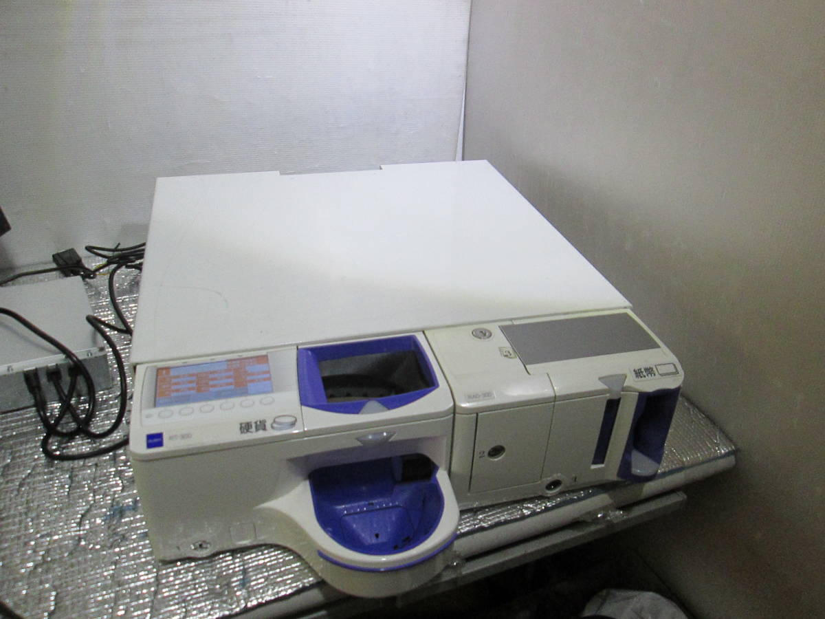 [DA4801]★GLORY/グローリー 自動釣銭機 硬貨つり銭機RT-300と紙幣つり銭機RAD-300セット AC アダプター欠品★