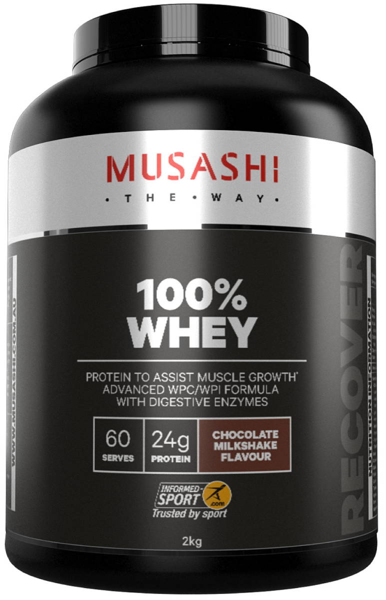 MUSASHI（ムサシ）100% ホエイプロテイン アドバンス WPC/WPI チョコレート ミルクシェイク【大容量：2kg】ローカーボ ハイプロテイン