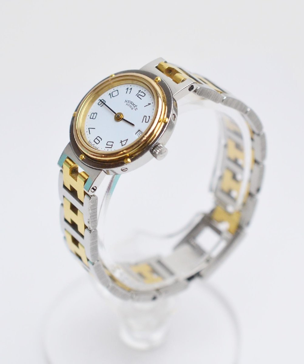 専用101HERMES エルメス時計 クリッパー コンビカラー レディース腕時計-