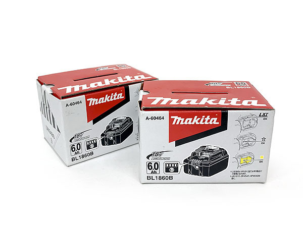 新品Makitaマキタ純正18v6ah バッテリー 2個セット(化粧箱付き)-