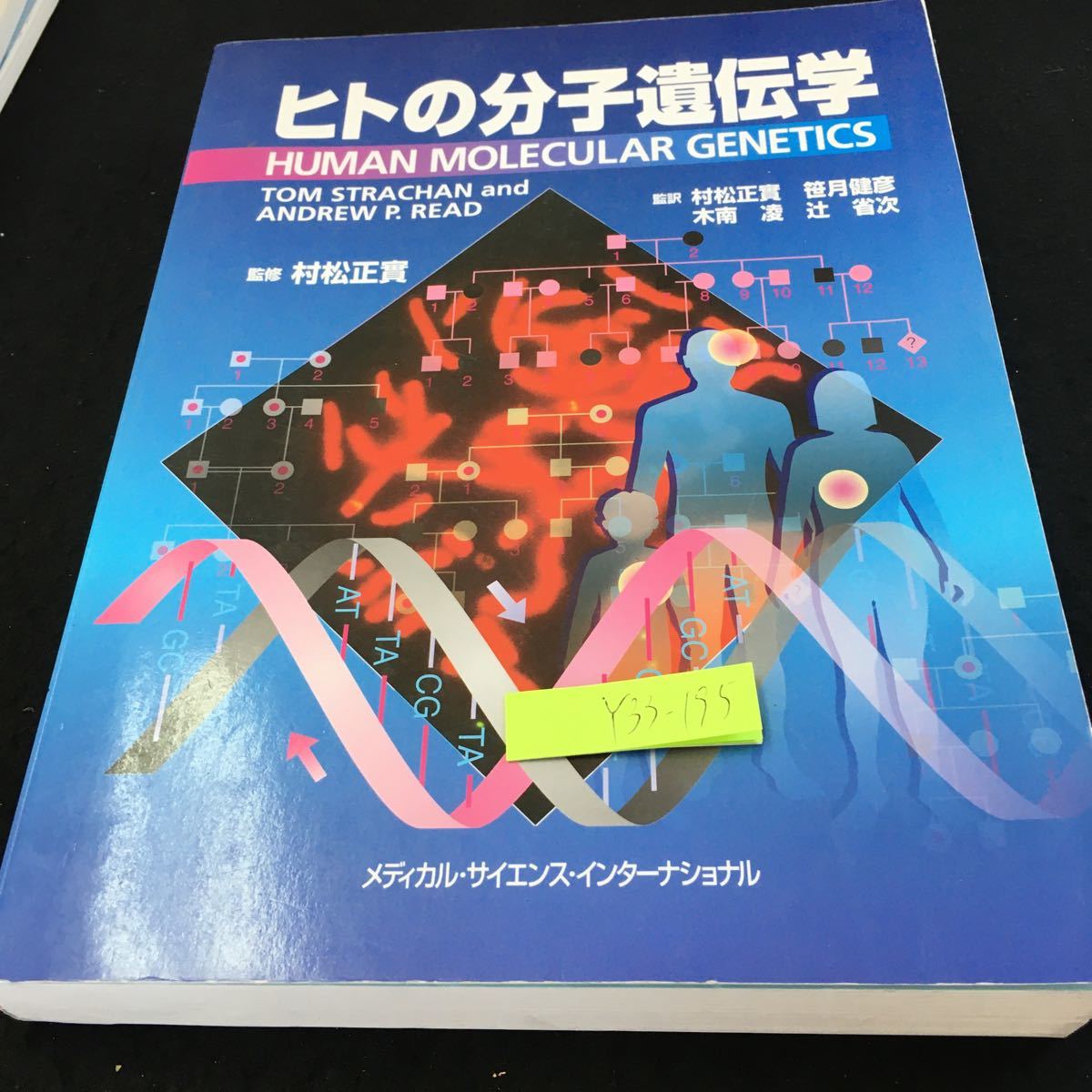 Y33-195 人の分子遺伝学 監修 村松正實 メディカル・サイエンス・インターナショナル 1998年発行 DN A 構造 機能 染色体 クローニング など_傷あり