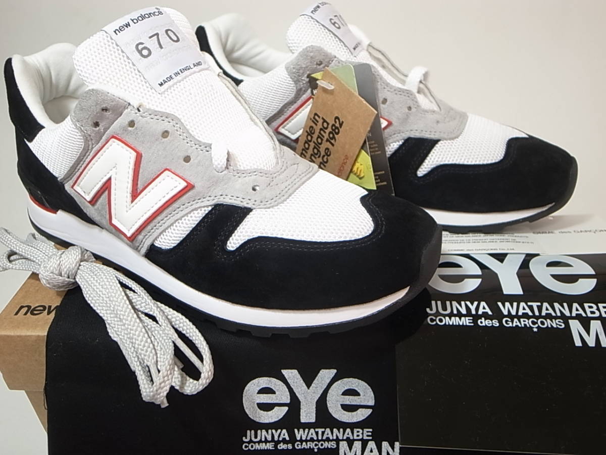 【送料無料 即決】eYe JUNYA WATANABE COMME des GARCONS MAN x NEW BALANCE UK製 M670JWM 26cm US8新品CDGジュンヤワタナベマン別注コラボ