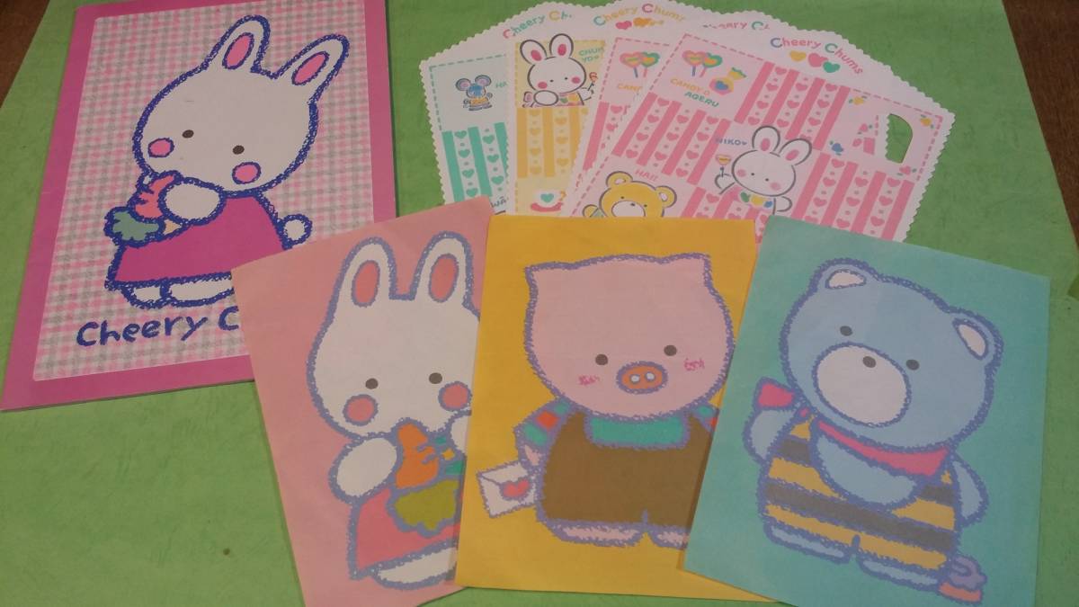 チアリーチャム cheery chums サンリオ 昭和レトロ うさぎ ノート新品