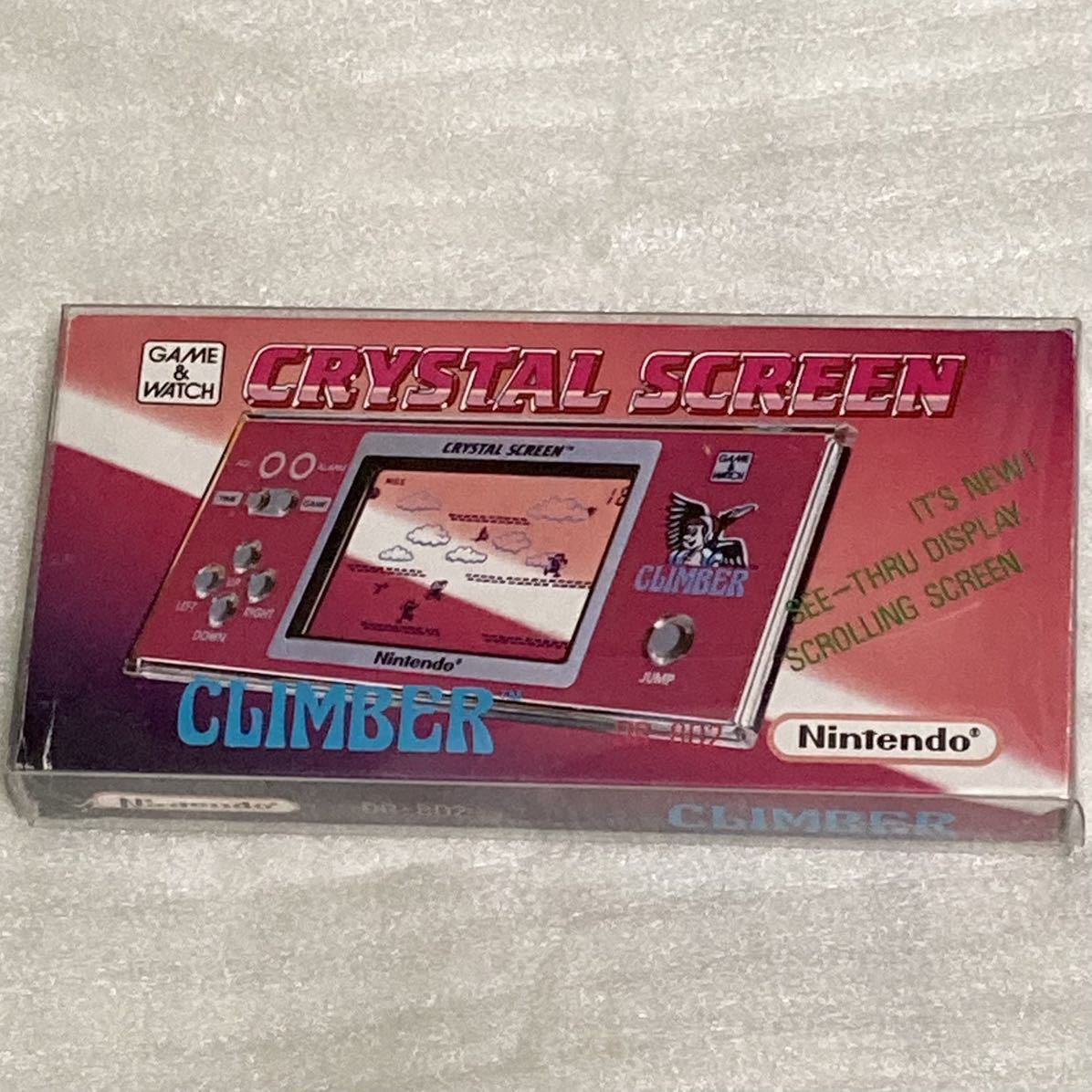 国内未発売 激レア ゲームウォッチ クリスタルスクリーン クライマー GAME&WATCH Crystal screen climber 専用ハードケース付き