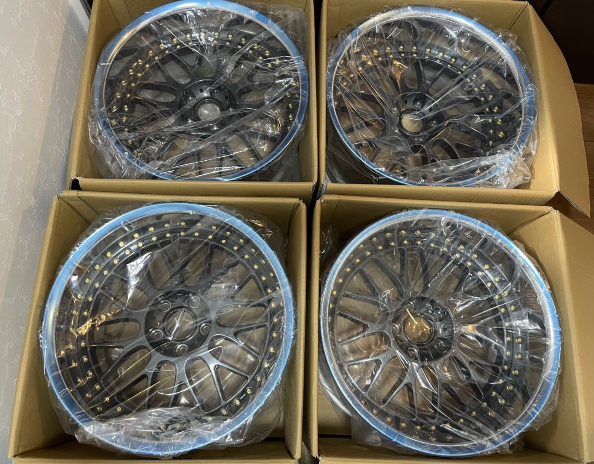 新品未使用 WORK ワーク VS-XX 18インチ 10.5J +1 10.5J -24 114.3 5穴 深リム 4本セット SSR BBS エンケイ ウェッズ ホイール usdm