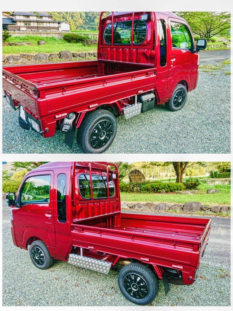 ダイハツ ハイゼットジャンボ 専用設計 アルミサイドバンパー 送料無料 左右セット DAIHATSU 軽トラ☆カスタム☆エアロ☆乗り降り楽々☆_画像9