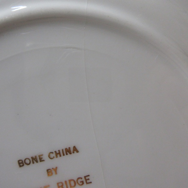 イギリス製 Bone China Jane Ridge Burslem カップ＆ソーサー トリオ 英国 ヴィンテージ雑貨 tableware 1422sb