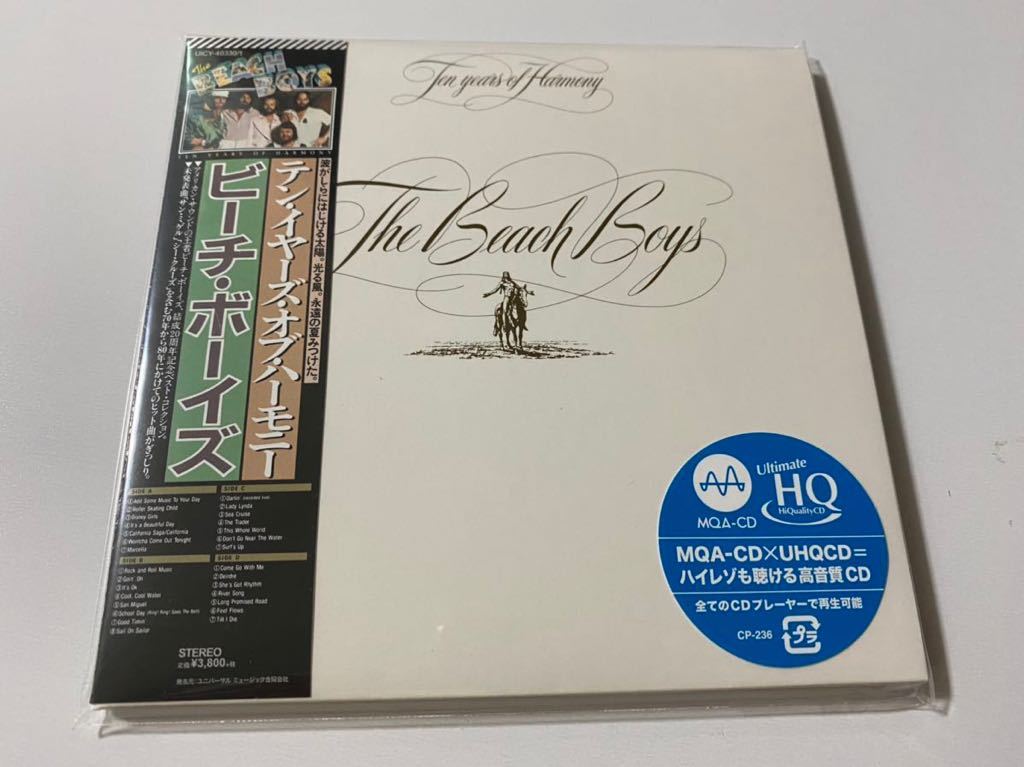 新品未開封　高音質2CD ザ・ビーチ・ボーイズ テン・イヤーズ・オブ・ハーモニー　THE BEACH BOYS TEN YEARS OF HARMONY 日本盤　送料無料