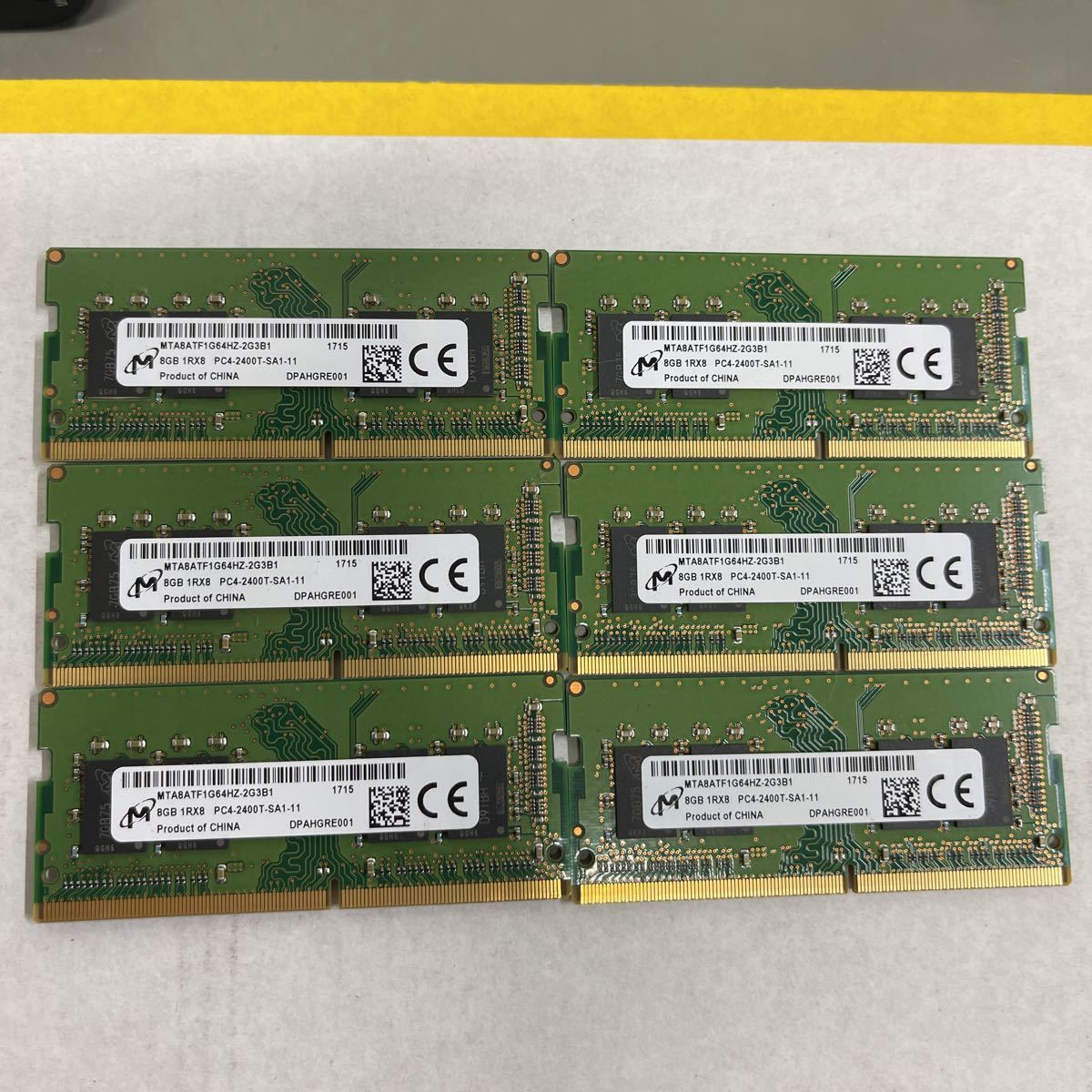 H22 Micron ノートPCメモリ 8GB 1R×8 PC4-2400T 6枚 | bodychita.es