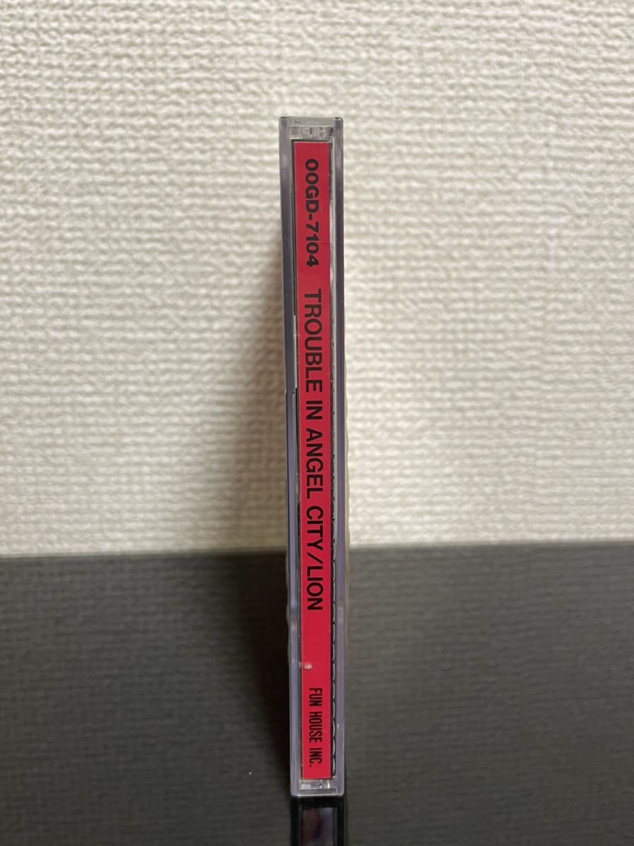 00GD-7104 CD 洋楽 ロック ライオン LION 「トラブル イン エンジェル シティ / TROUBLE IN ANGEL CITY」 オリジナルケース ステッカー付き_画像8