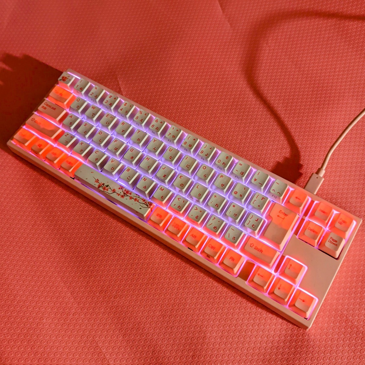 キーボード VARMILO USB ピンク 桜Edition 赤軸