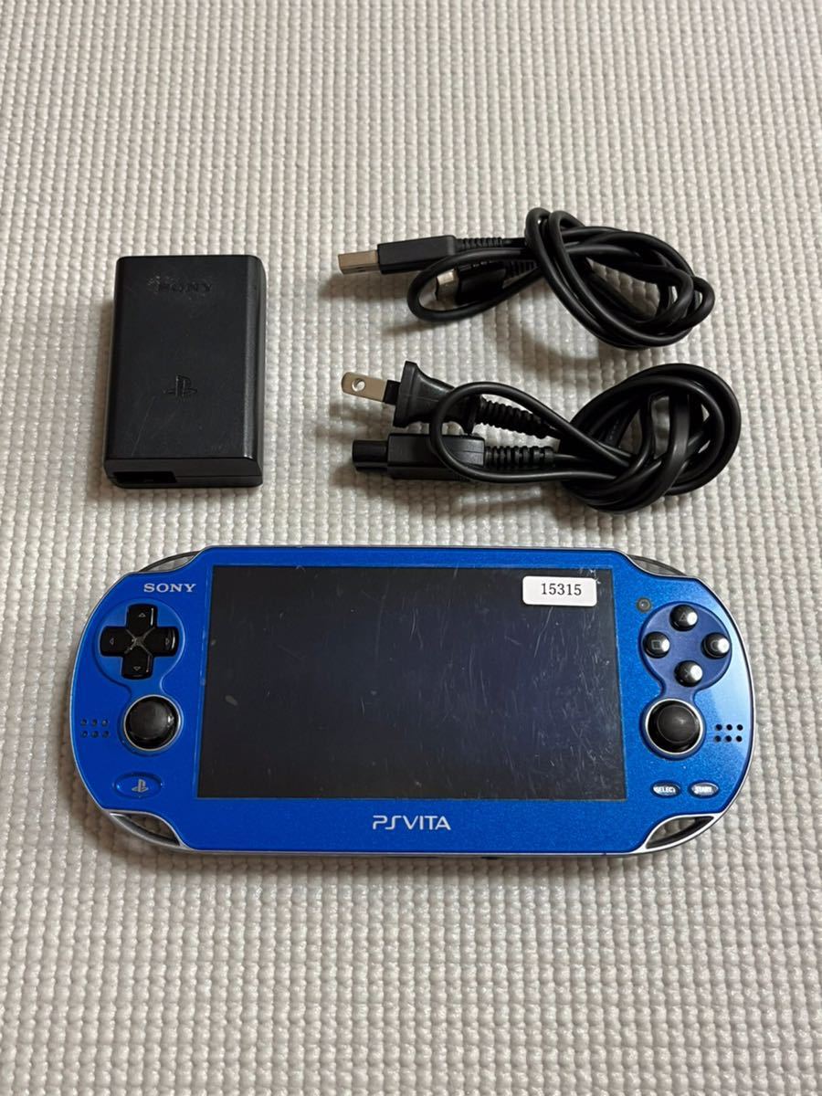 中古 PS VITA本体 PCH-1000 サファイアブルー 充電器付属 | www