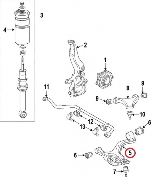  new goods Range Rover Sports front lower arm RBJ501460/RBJ500183/RBJ500446/RBJ501240/RBJ501280/RBJ501380 right side after market goods 