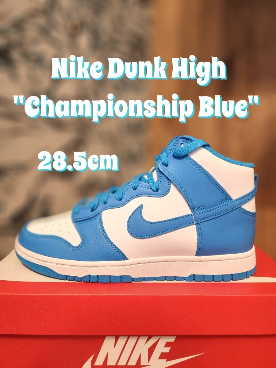 ナイキ ダンク ハイ チャンピオンシップ ブルースニーカーNike Dunk High Championship Blue UNC