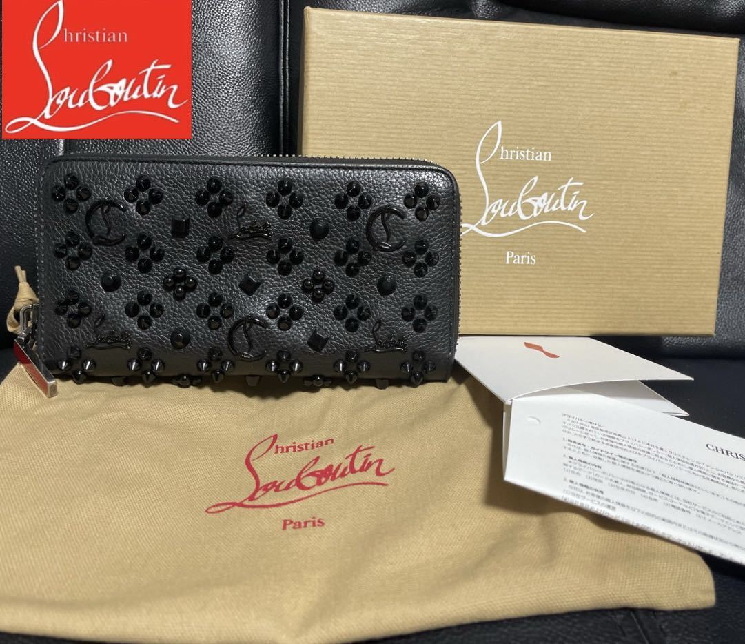 2020年国内正規店にて購入♪Christian Louboutin クリスチャンルブタン パネトーネ ラウンドファスナー長財布 1175153  定価11万円