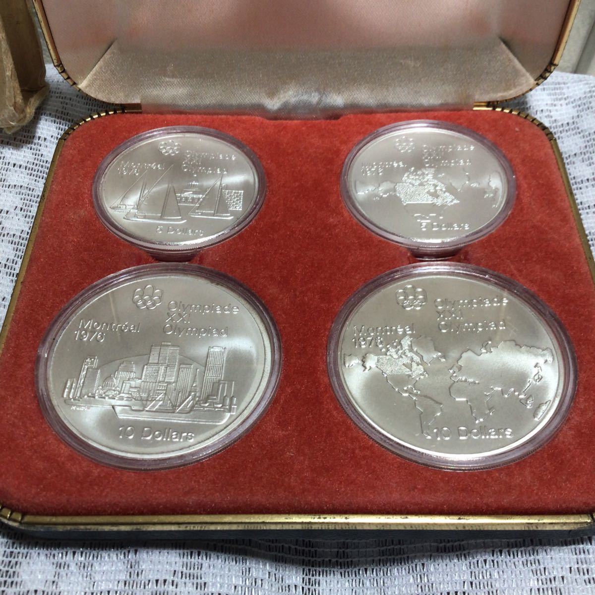 カナダ モントリオールオリンピック 記念硬貨 銀貨 メダル 1973年 4枚 