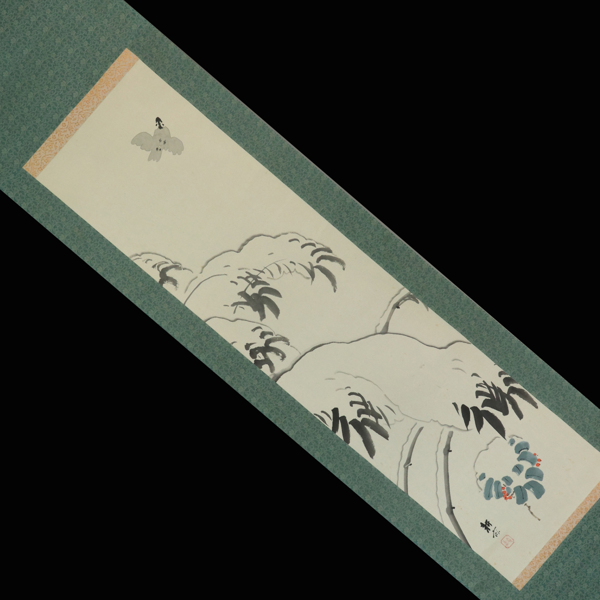 国産】 ヤフオク! - 横山葩生/山•路の夏/夏景山水図/掛軸 宝船 Z-222