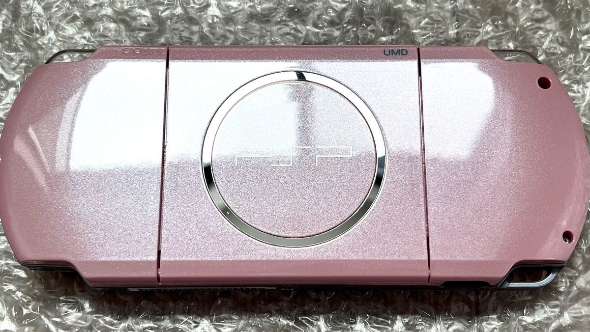 〈極美品・動作確認済み・最終型〉PSP-3000 本体 ブロッサムピンク＋メモリースティック 4GB PlayStation Portable 薄型_画像5