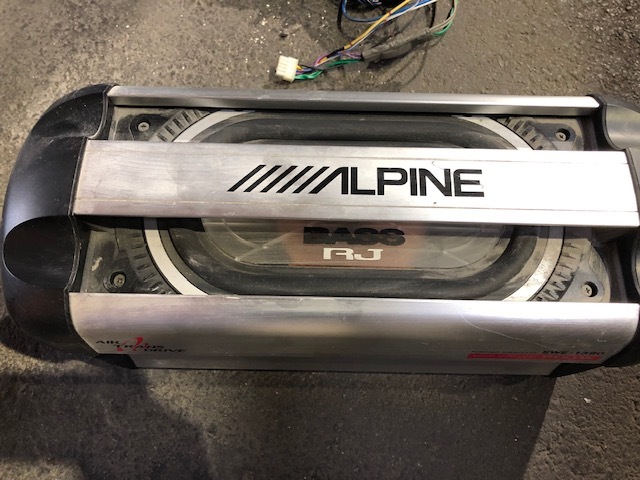 ALPINE アンプ内蔵 サブウーファー SWE-1390【中古】_画像4