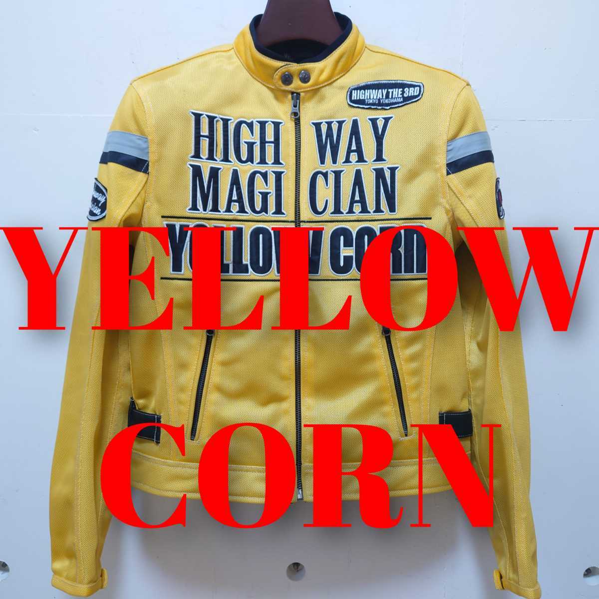 試着保管】2.3万 YELLOW CORN メッシュジャケット YB-4112 イエロー