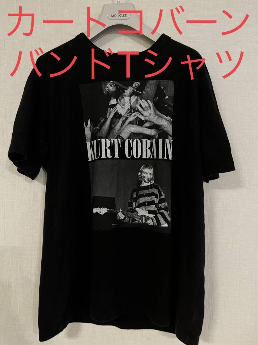 カートコバーン Kurt Cobain バンド 半袖 フォトプリント Tシャツ ニルヴァーナ NIRVANA バンT ロックT _画像1