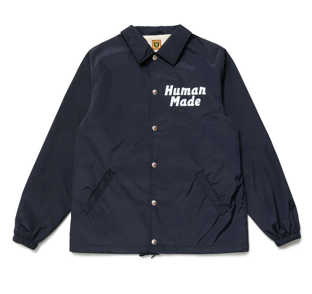 HUMAN MADE 2022FW COACH JACKET NAVY 2XL size POLAR BEARhyu- man meidohyu- man me-do coach jacket navy white bear 