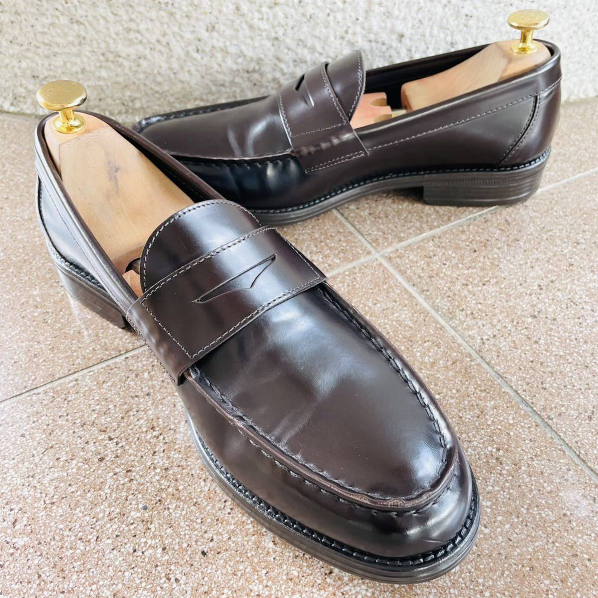 未使用品 ジャンカルロモレリ GROOVER LOAFER GM03117 NAVY